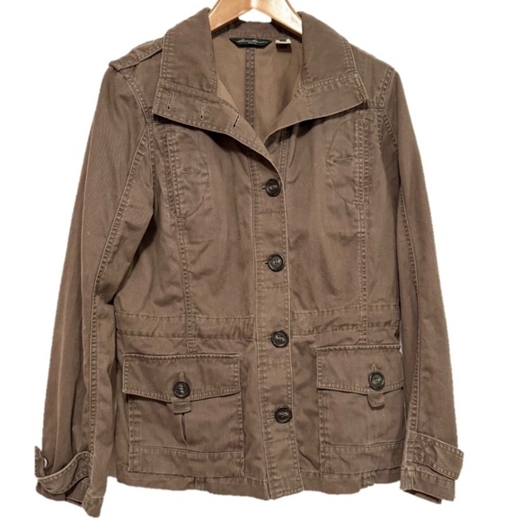 Eddie Bauer Cotton Utility Jacket Size L - Picture 1 of 16